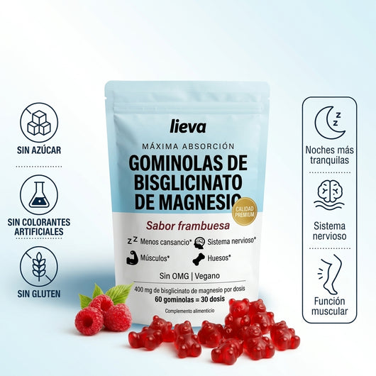 Magnesio Bisglicinato en Gominolas - Lieva